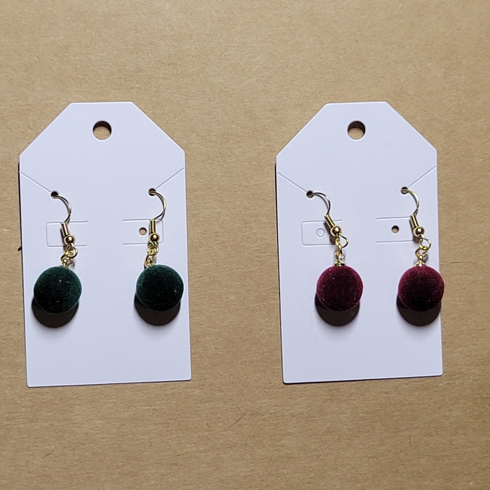 Red and Green Earrings